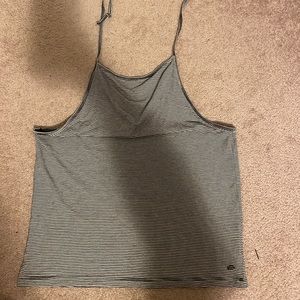 Navy Striped halter top size large
